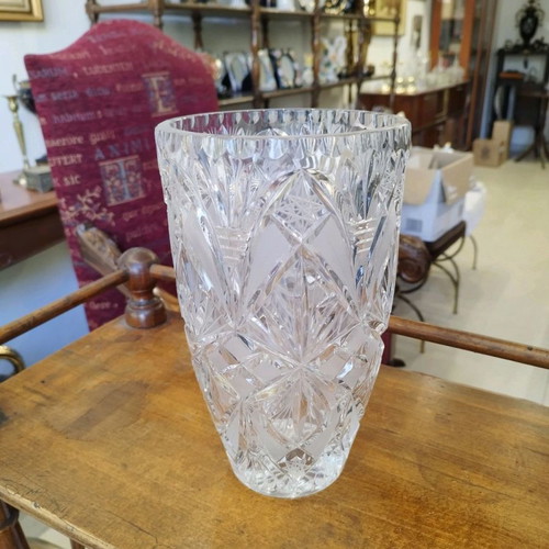 Bohemian Crystal Vase used in excellent condition