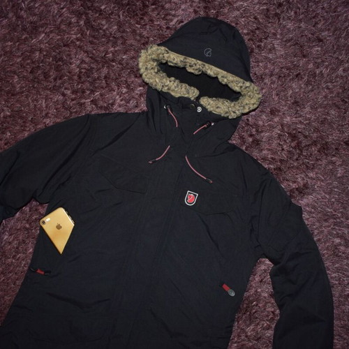 Fjallraven NUUK parka woman size S like new, black and blue
