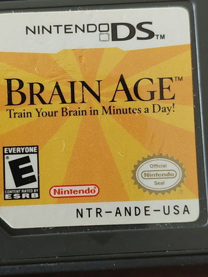 Brain Age Nintendo DS μεταχειρισμένο, σκετό δισκάκι