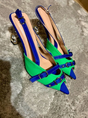 Pumps new size 39 blue and green