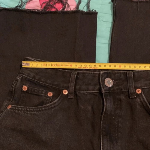 Pull & Bear black high waisted culotte jeans