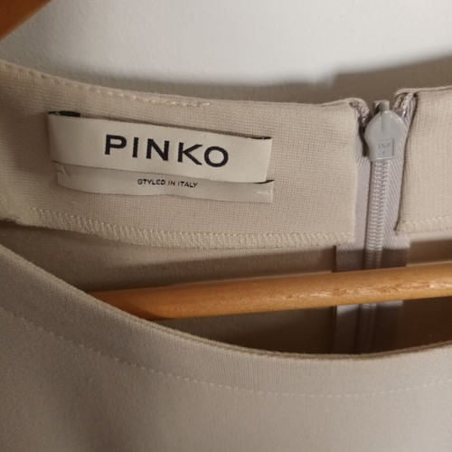 Pinko dress like new, size S, gray beige