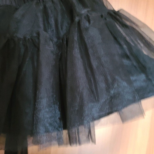 Petticoat tartan skirt used, goth punk handmade details