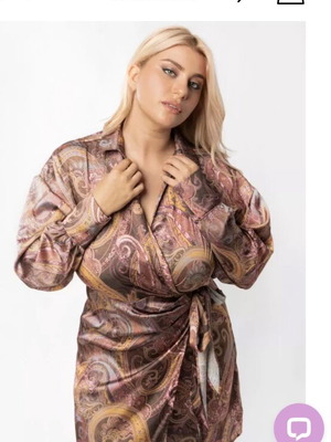 Oversize dress with paisley pattern new, Happy sizes, size XXXL