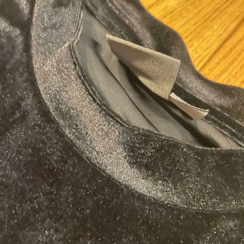 Men's velvet blouse ASOS black size L like new