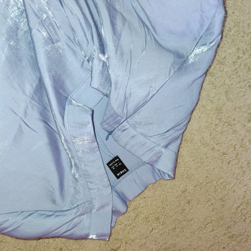 Shein satin-type skirt large new, blue