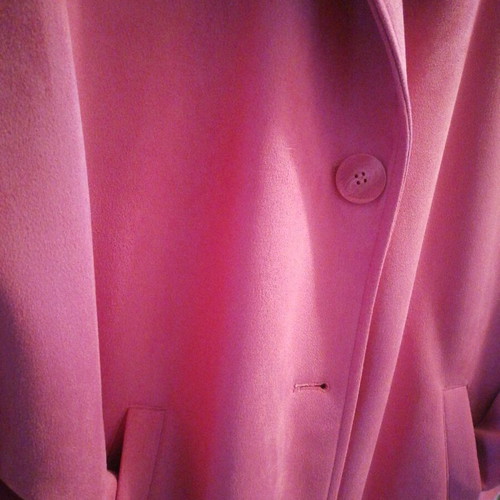 OVS pink suedette coat like new, size S