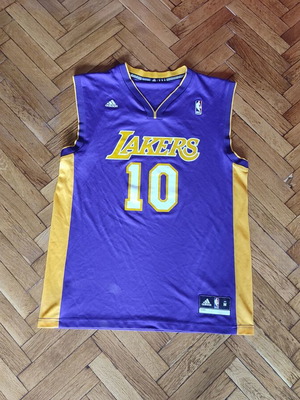 Los Angeles Lakers Adidas αυθεντικό μπασκετικό φανελάκι Steve Nash 10 μεταχειρισμένο, ανδρικό M