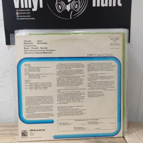 Classical vinyl record used, Bach Vivaldi Handel concertos