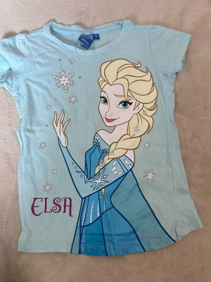 Disney Elsa T-shirt used, size 122 cm for 6 years