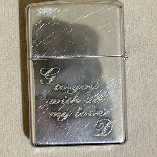 Zippo lighter 2011 used with playing cards and dice engraving