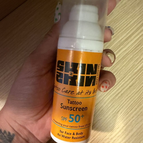 Skin2Skin Tattoo Sunscreen SPF 50, waterproof