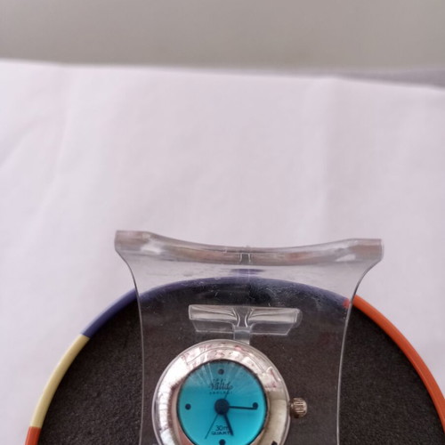 Vintage Valido Orologi Ring Watch turquoise silver, like new