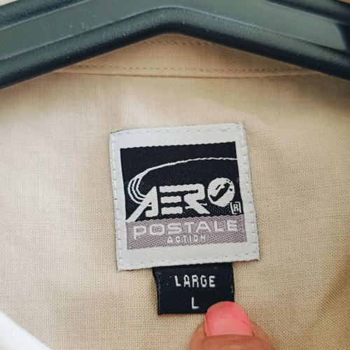 Aeropostale Vintage cotton oversized shirt like new, beige