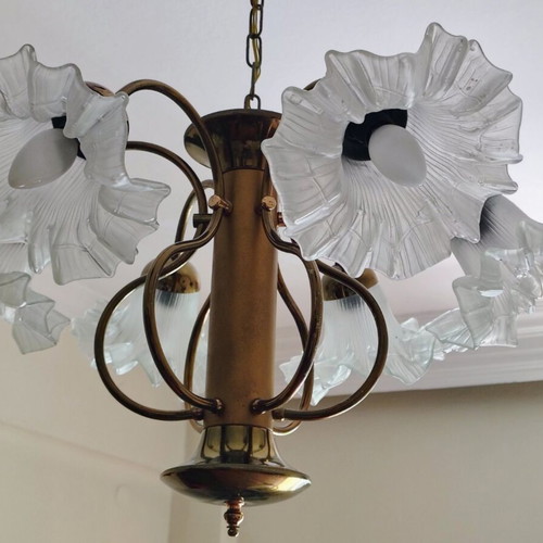 Vintage Brass Chandelier 6-light | Aristocratic Design | Custom Order