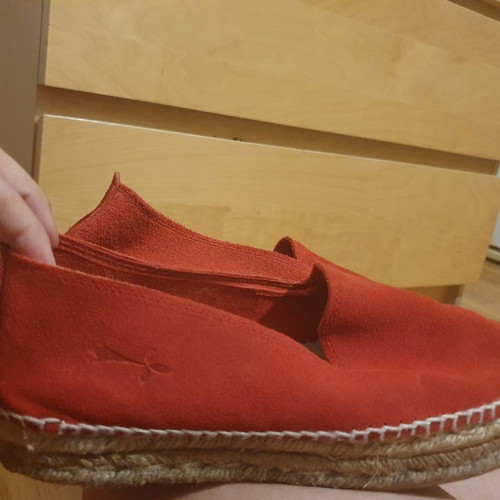 Manebi suede moccasins new, red, size 38