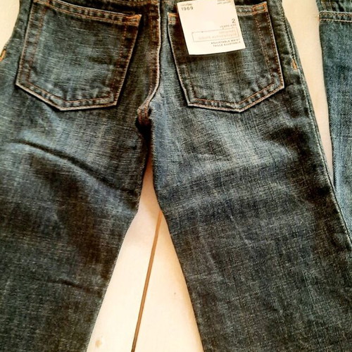 GAP jeans for baby 2 years comfort fit, dark blue button new