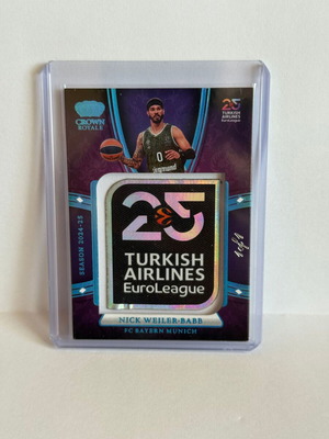 Crown Royale Euroleague Nick Weiler-Babb 25th Anniversary Patch Νέο