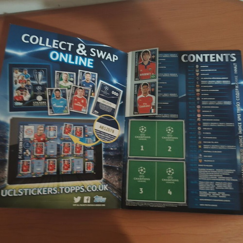 Topps Champions League 2015/16 sticker album, new