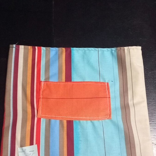 Handmade bag lining new, multicolored, size 33x28.5