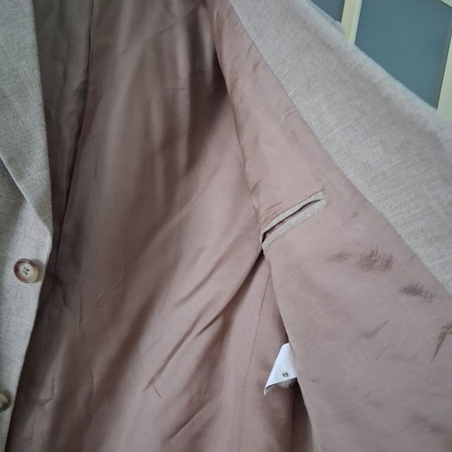 Axel's Club men's summer linen jacket like new 3-4XL beige