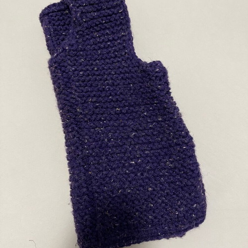 Handmade knitted vest new, purple, wool, one size