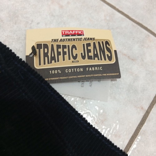 Dark blue corduroy pants size 56, new