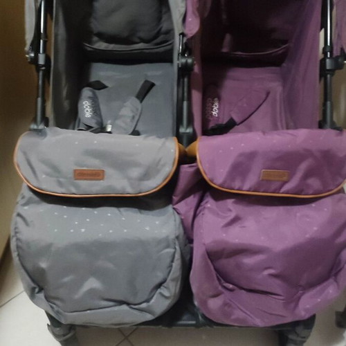 Chipolino twin stroller with accessories