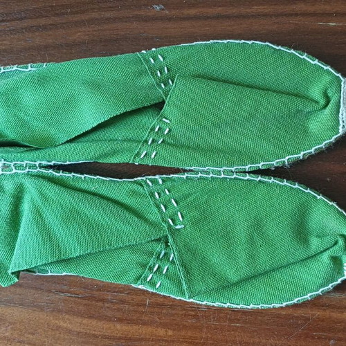 Viguera canvas espadrilles handmade new size 40 green