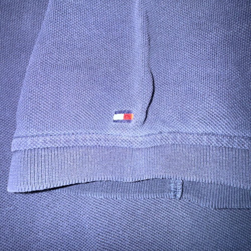 Tommy Hilfiger polo shirt L slim fit used, dark blue cotton