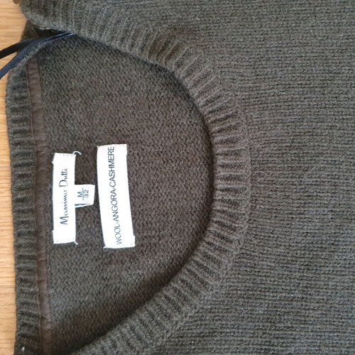 Massimo Dutti women's wool sweater used green size M