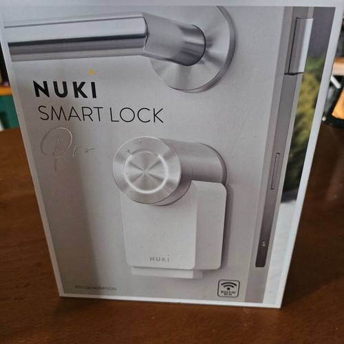 Nuki Smart Lock Pro 4th Generation white with Wi-Fi connection for Airbnb