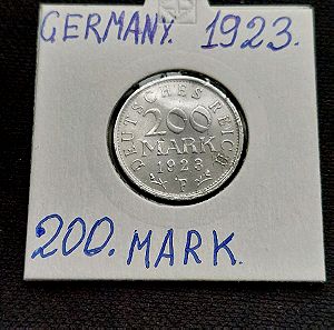 GERMANY. 1923. 200 MARK. τιμή των 200 MARK 1 EURO.