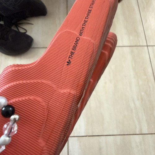 Adidas slides orange, like new, size 43