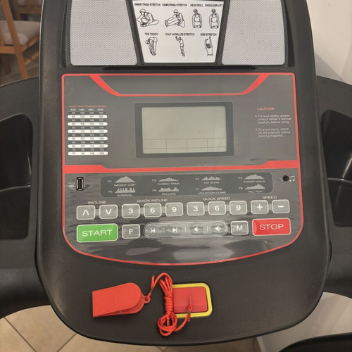 Electric Folding Treadmill like new with 15 Incline Levels and Shock Absorption