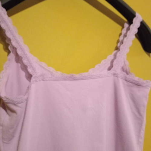 Marks and Spencer sleeveless top with elastic lace, light lilac