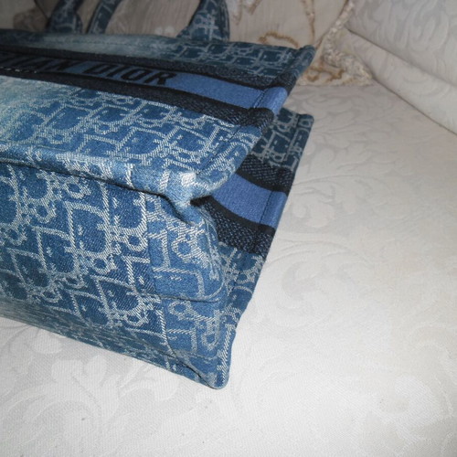 Τσάντα Christian Dior Book Totte denim καινούργια, μπλε