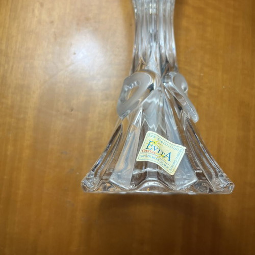 Vintage Κρυστάλλινο Κηροπήγιο Evita 24% Μολυβδούχο Κρύσταλλο Γερμανίας σαν καινούργιο