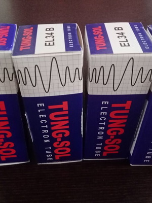 Tungsold EL34B vacuum tubes new, set of 4