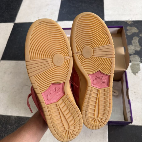Nike SB Dunk Adobe sneakers, size 42, red