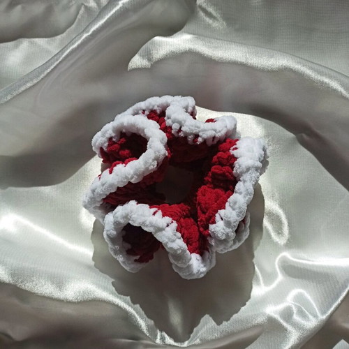 Handmade Christmas fluffy scrunchie new