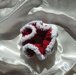 Handmade Christmas fluffy scrunchie new