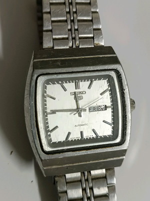 Ρολόι χειρός Seiko μεταχειρισμένο, ανδρικό, ασημί