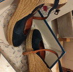 Ras espadrilles used, blue suede, size 39