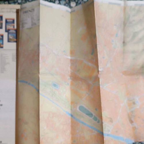Vintage Florence map used, Italian language