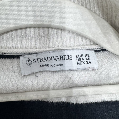 Striped knitted sweater Stradivarius with zipper XS used