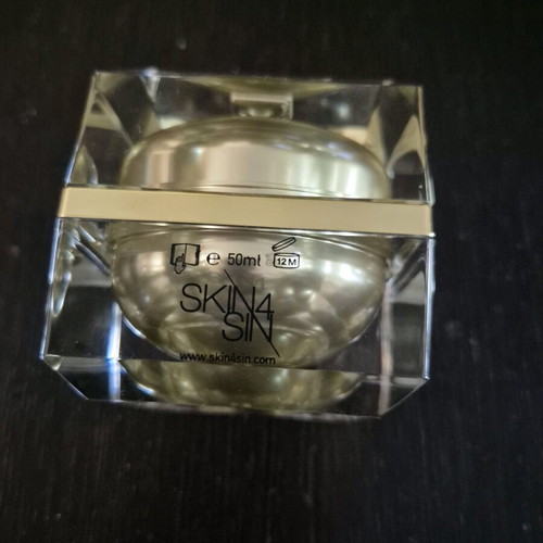 Skin4sin empty day cream packaging used