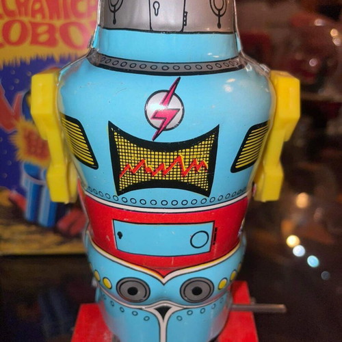 Tin robot Priftis toy like new, 1960s Greek