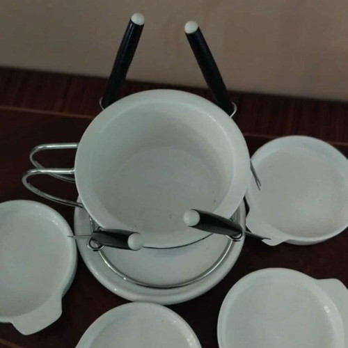 Fondue set for 4 people ceramic new