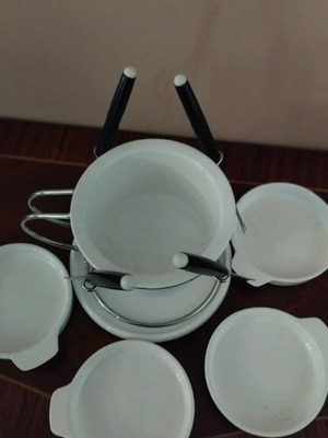 Fondue set for 4 people ceramic new